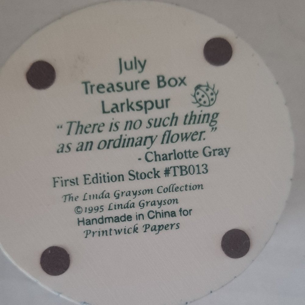 LINDA GRAYSON TRINKET BOX - Picture 7 of 9